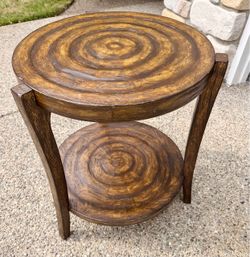 Unique Solid Wood End Table – Excellent Craftsmanship