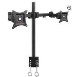 SIIG Articulating Dual Monitor Desk Mount-13" to 27" Adjustable-22lb Load Capacity-VESA Compatible