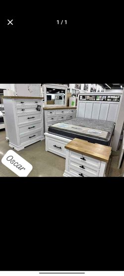 $10 Down finance TOTAL $1879 Ashley Bedroom Set Queen Bed King Bed chest and mattres option