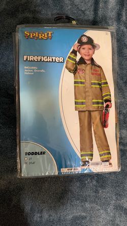Toddler firefighter costume
