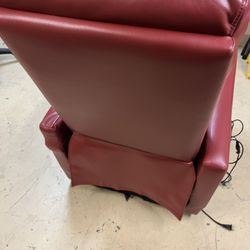 Faux Leather Recliner with Remote 