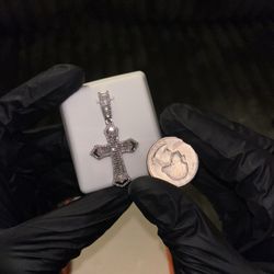 Moissanite Cross Pendant