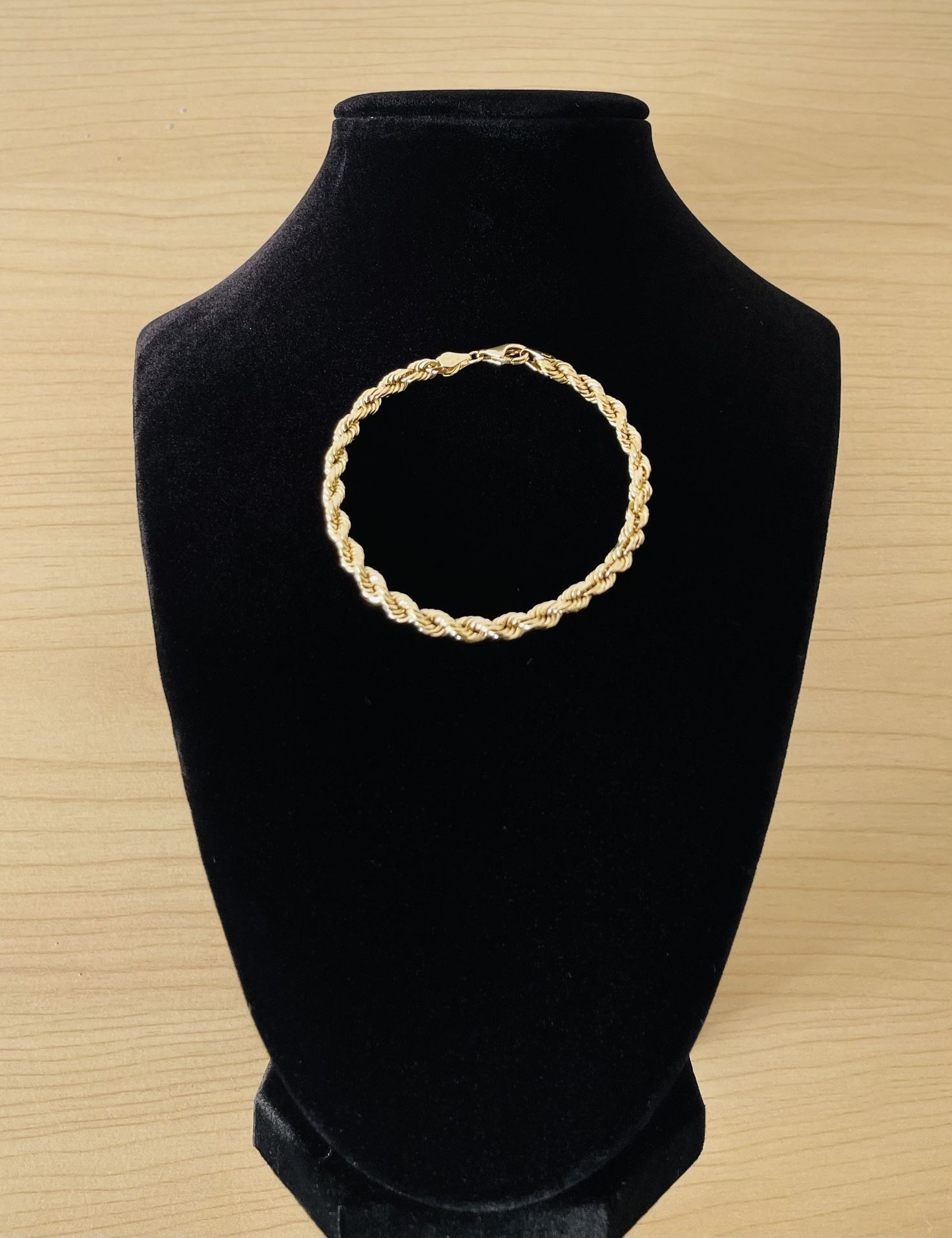 5mm Jacoje Diamond Cut Rope Bracelet 14k