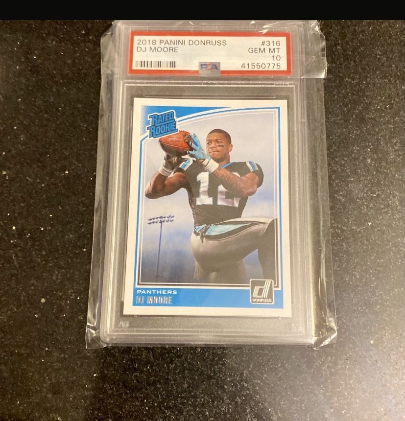 Dj Moore Rookie Card PANINI GEM MINT 10