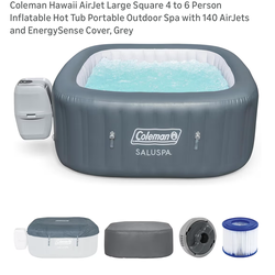 Inflatable hot tub