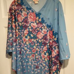 Vintage WITHIT California Flowy Lightweight Kaftan Tunic One Size
