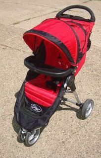 Baby jogger city mini stroller red