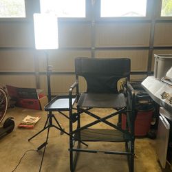 Make up chair and Ring light combo