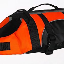 DOG LIFE JACKET Aquatic Pet Preserver Water Safety Vests for Dogs Swim Vest(xx Large Safety Color - Orange)
