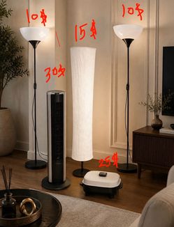 Fan 30$ Light 10$