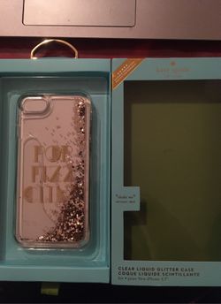 Kate spade ♠️ clear liquid glitter case iPhone 8/7/6s/6