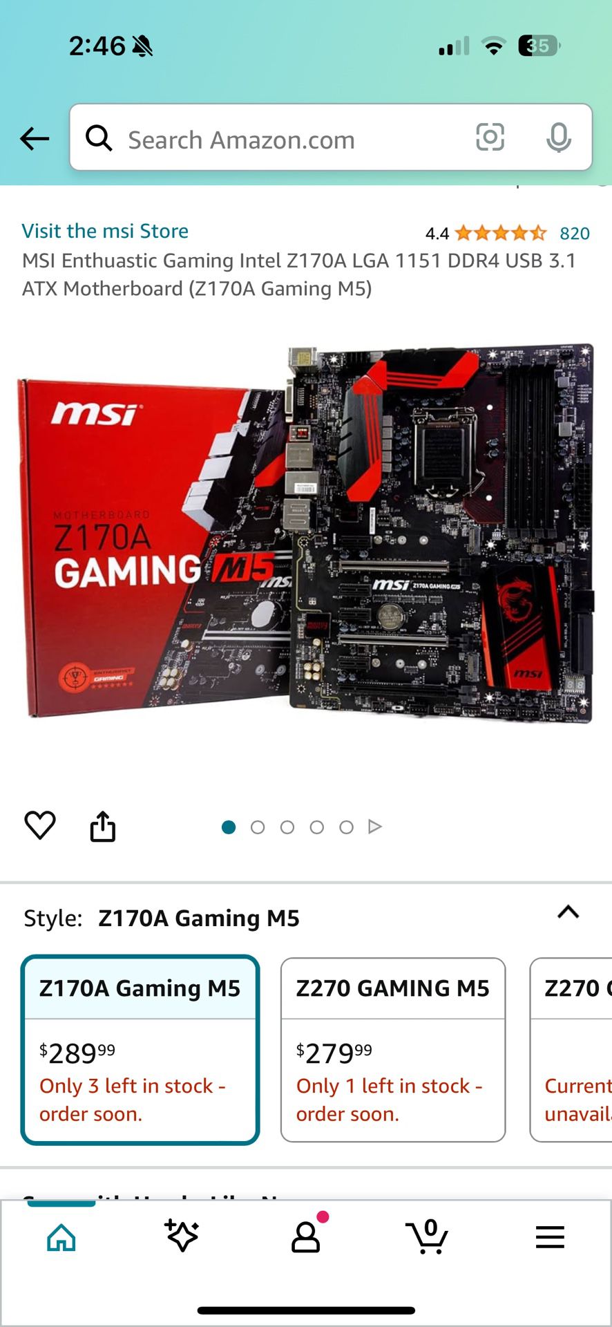 Msi Z170A Gaming M5
