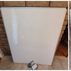 VIZ-PRO Dry Erase Board/Whiteboard - Large Hanging Wall Board