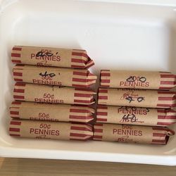 Roll wheat pennies each