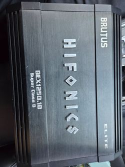 Car amplifier hifonics 1200watts Brutus Elite