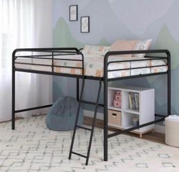 Full Metal Loft Bed, Black