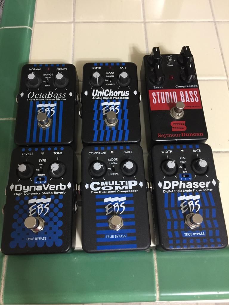 Bass Guitar pedals 5 pieces total