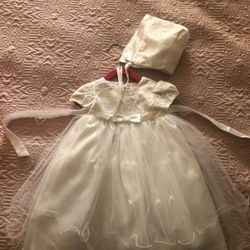 Baptism dress and cap