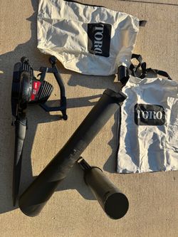 Toro leaf blower and vacuum