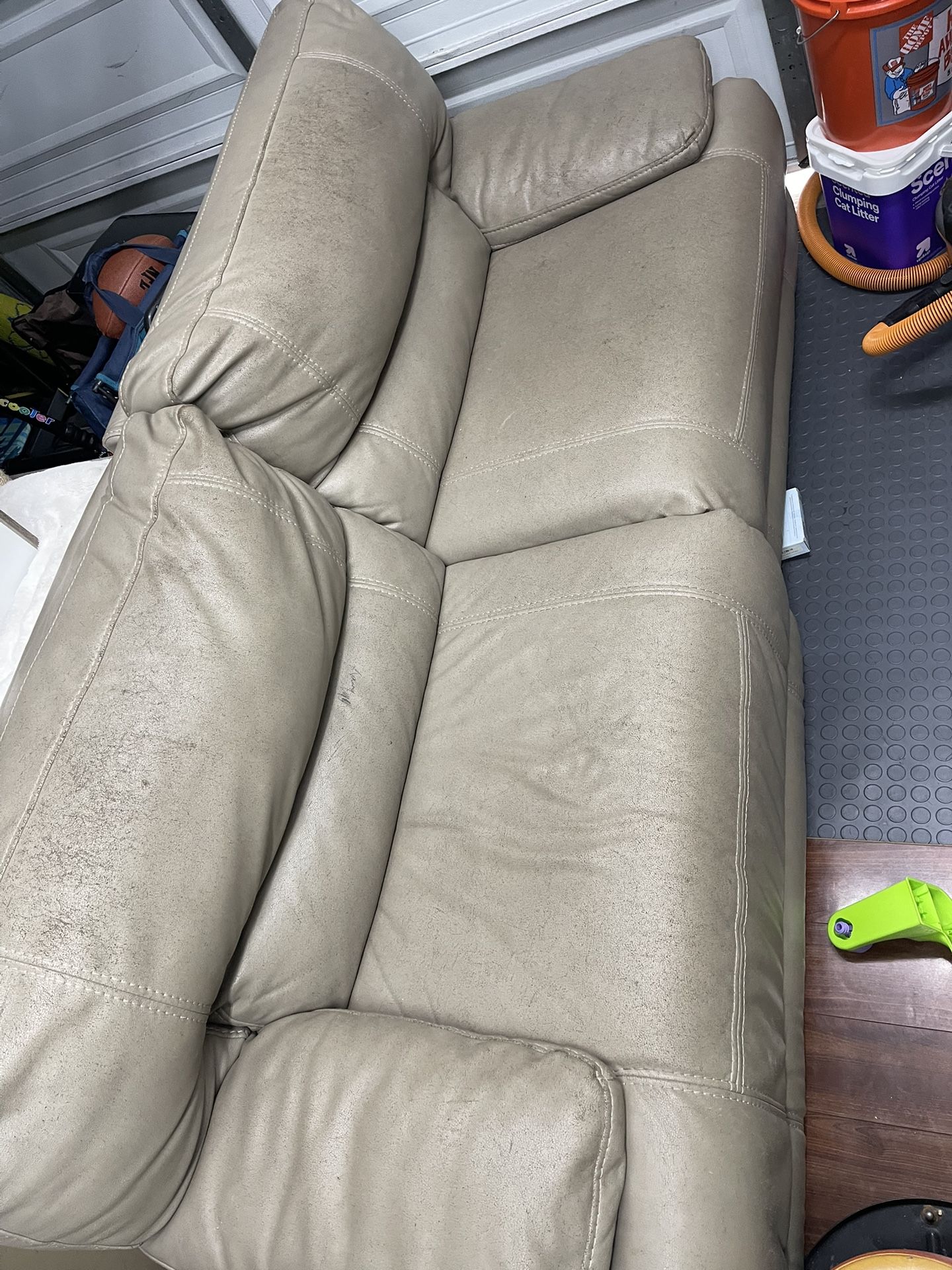 Free Full Leather Sofa