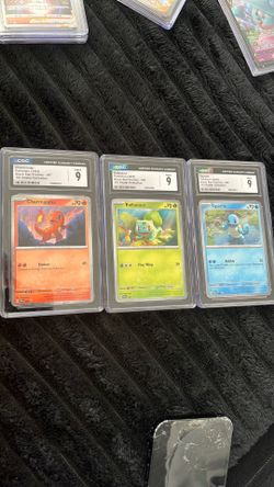 CHARMANDER , Bulbasaur, Squirtle CGC MINT 9