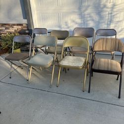 Foldable Metal Chairs $12 Each 