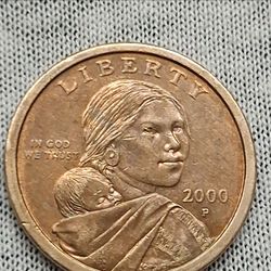 2000 P MINT GOLD DOLLAR WITH ERROR