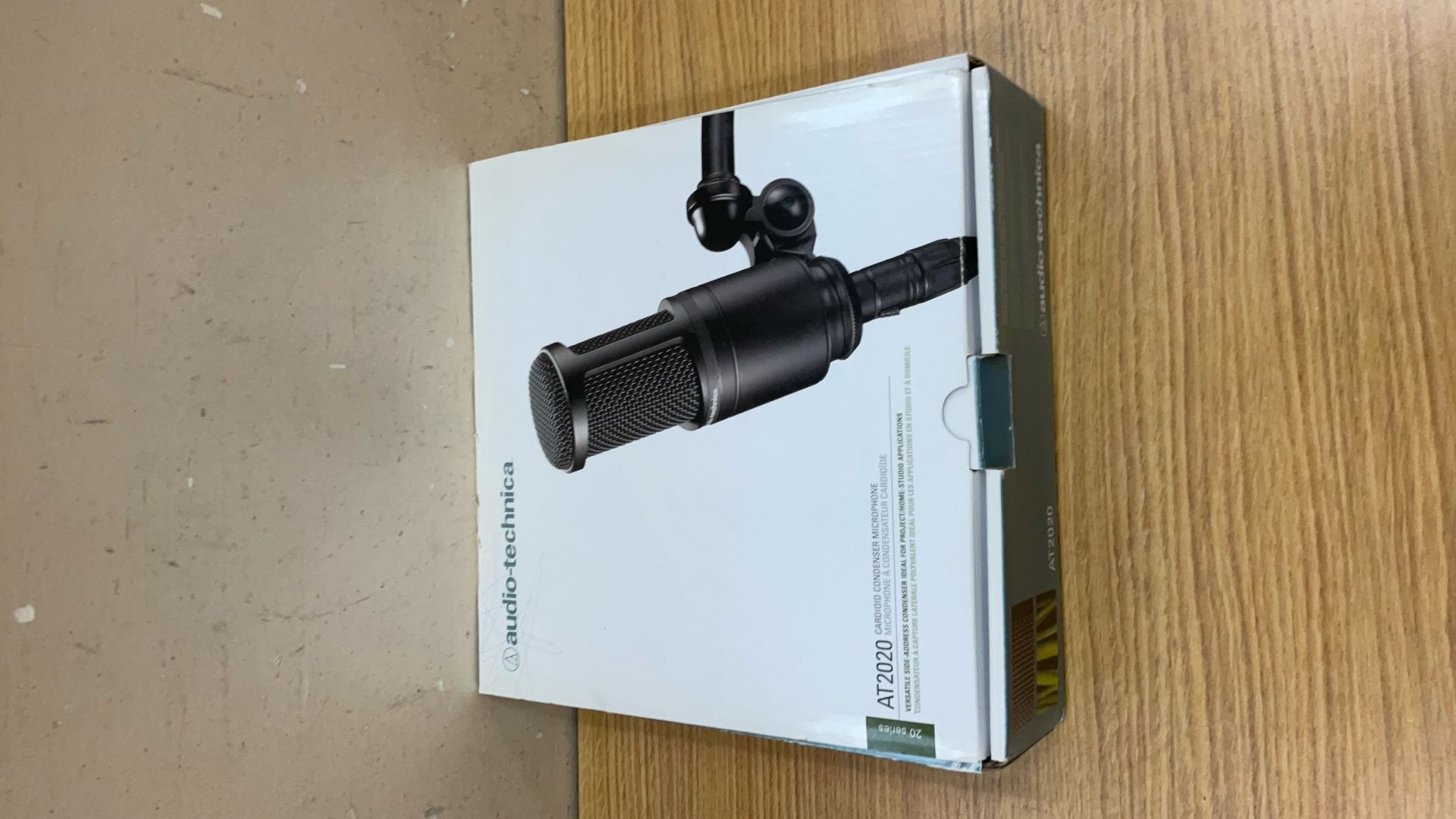AUDIO-TECHNICA AT2020 CARDIOID CONDENSER MICROPHONE.