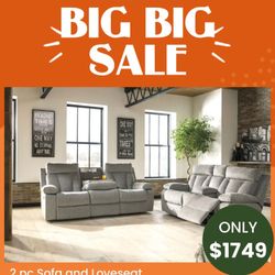 2 Pc Sofa And Loveseat 