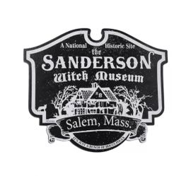 Disney Hocus Pocus Sanderson Museum of Witchcraft Salem Mass Wooden Wall Sign