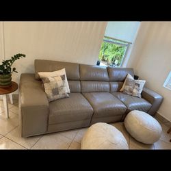 Genuine Leather Sofa 