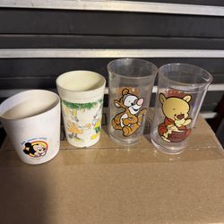 Disney vintage kids cups