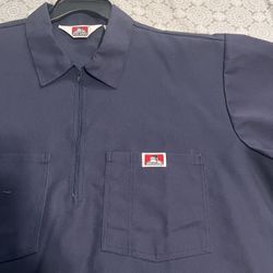 Ben Davis Half Zip Navy L