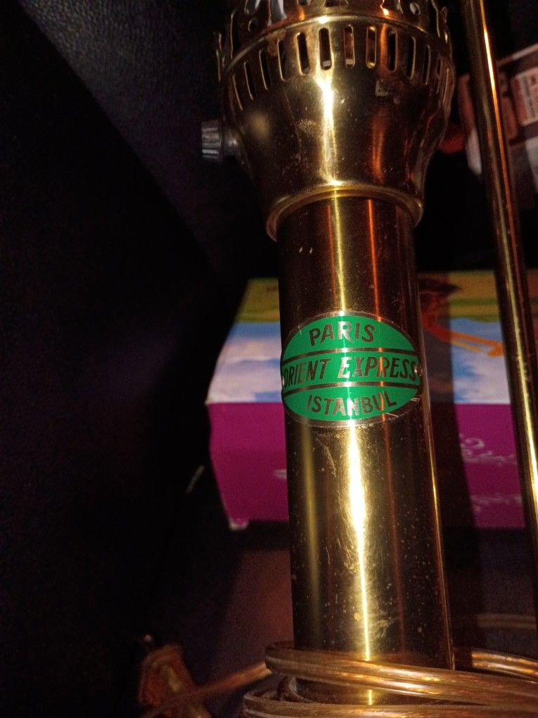   Vintage Twin Brass Lamps