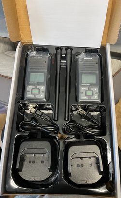 FPCN10A-PRO Long Range 2 Way Radios UHF Walkie Talkies (2 Pack) Rugged Two-Way Radios with Earpiece, Customize Channel Names for Business School Const
