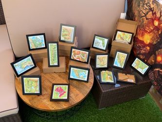 Huge Wholesale Inventory 11,000+ New Framed 3D Relief Maps 24 Designs ⭐