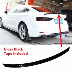 18-23 AUDI A5 Cabriolet Rear Spoiler PG Style Gloss Black Wing Brand New