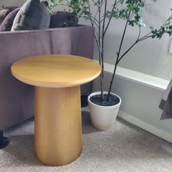 Magnolia Home Wooden Pedestal Accent Table