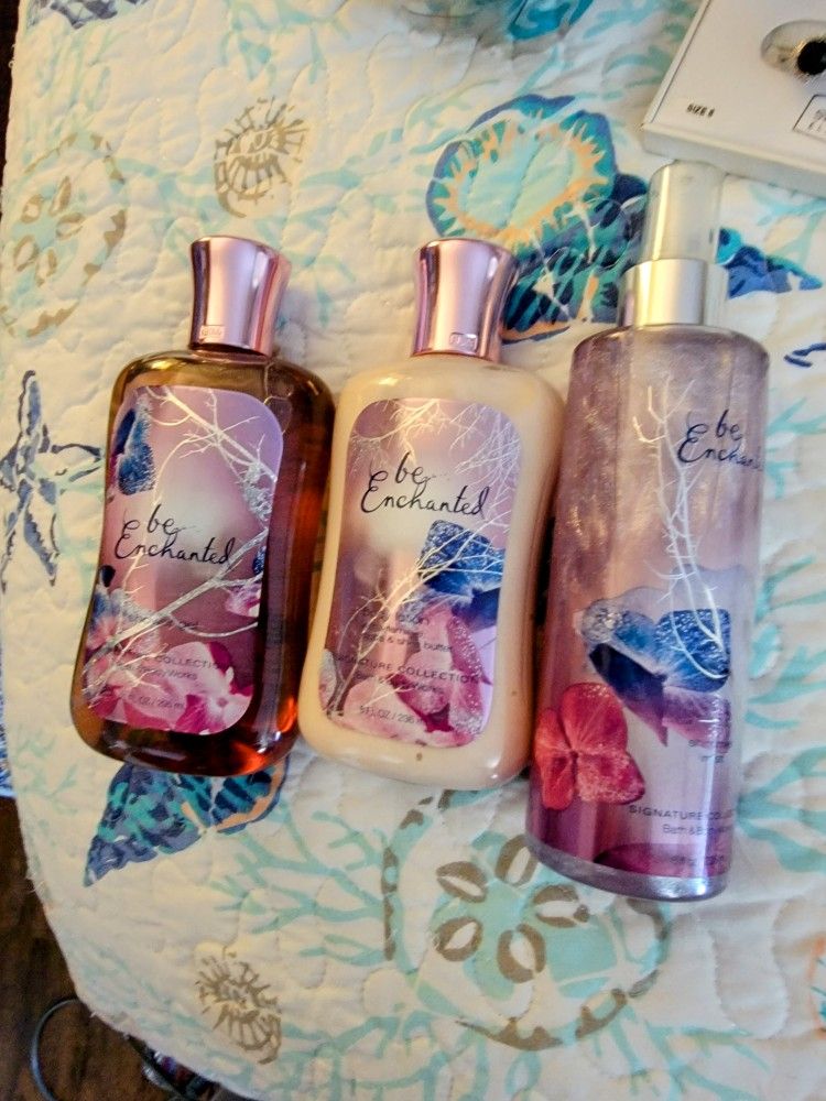 Brand New Bath And Body Works Enchanted Set