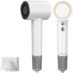 Hair Dryer with Diffuser, Hyspeedh Low Noise Blow Dryer with Fast Drying, 0.86lb Lightweight Travel Hair Dryers for Women, 1.5 Billion Plasma, Smart T