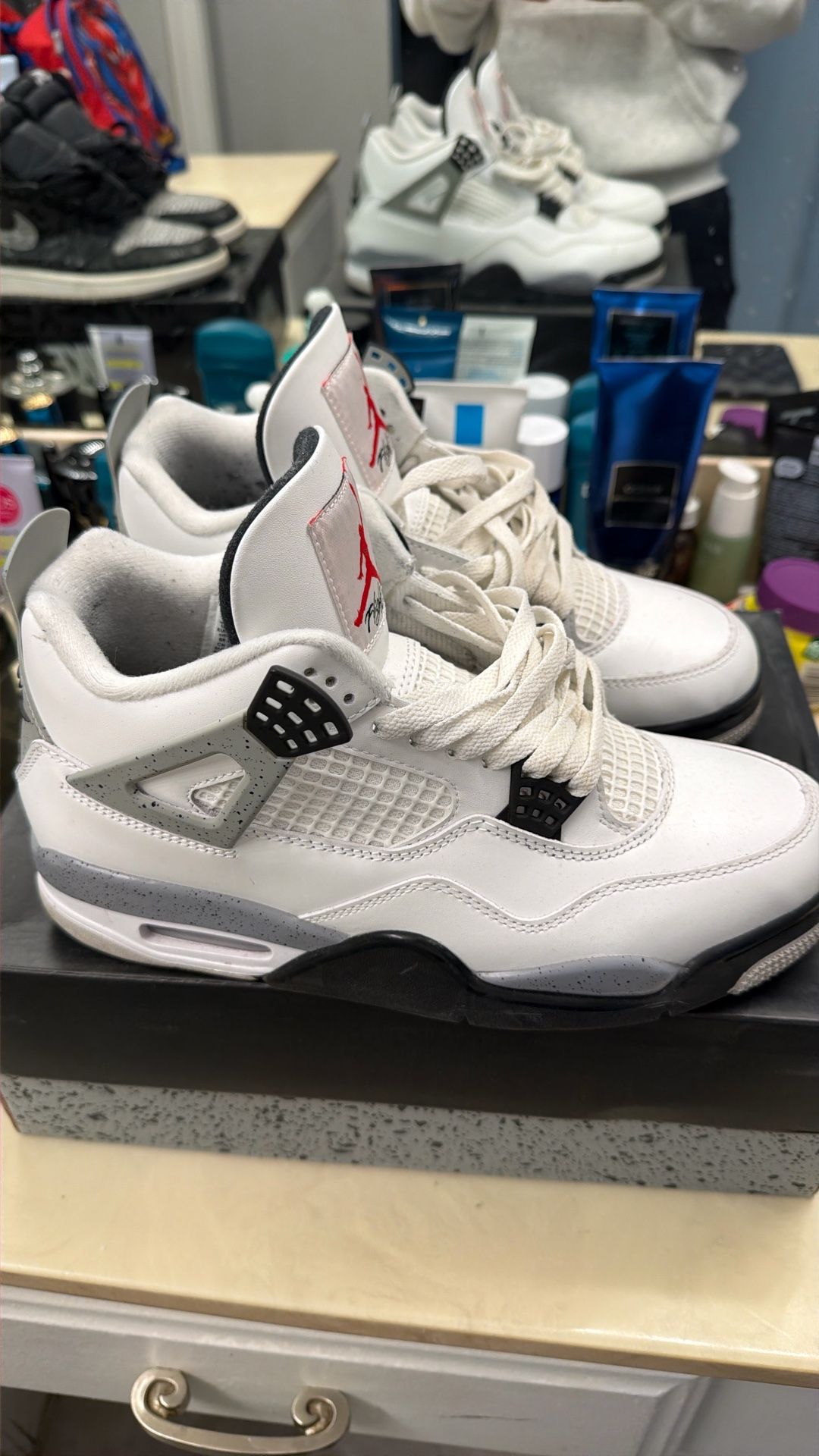 Jordan 4 White Cement