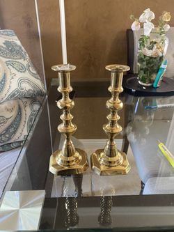 Candle holder gold plated