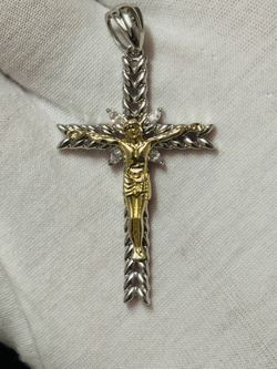 925 Sterling Silver Cross Pendant 