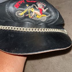 Betty Boop Leather Hat