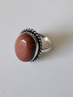 Gemstone Sterling Silver ring size 9