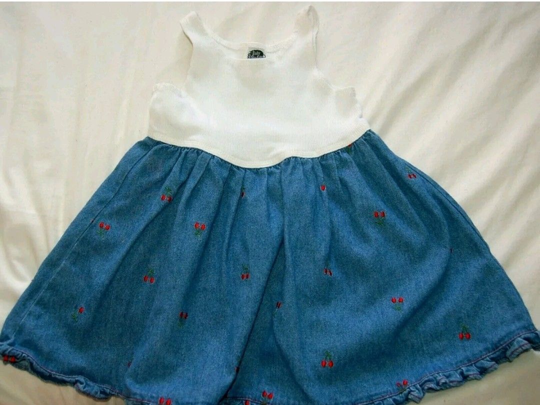 Baby Baubles Girls 3T Denim Dress