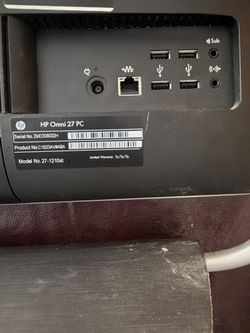 HP Omni All In One Computer And Samsung Monitor