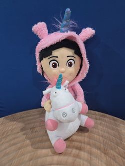 Universal Studios Despicable Me Minion Mayhem Agnes in Unicorn Pajamas 15" Plush