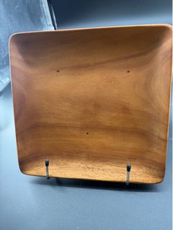 Beautiful Acacia Wood Square Serving Tray-Platter For Charcuterie, Fruit Or Bread