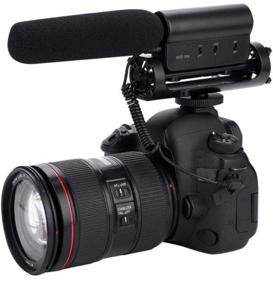 TAKSTAR SGC-598 Interview Microphone for Nikon/Canon Camera/DV Camcorder